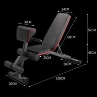 Weight Bench Adjustable Foldable Strength Training Full Body Workout Incline Gym