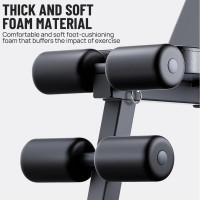 9 In 1 Foldable Adjustable Weight Bench Fitness Home Equipment with Barbell Rack