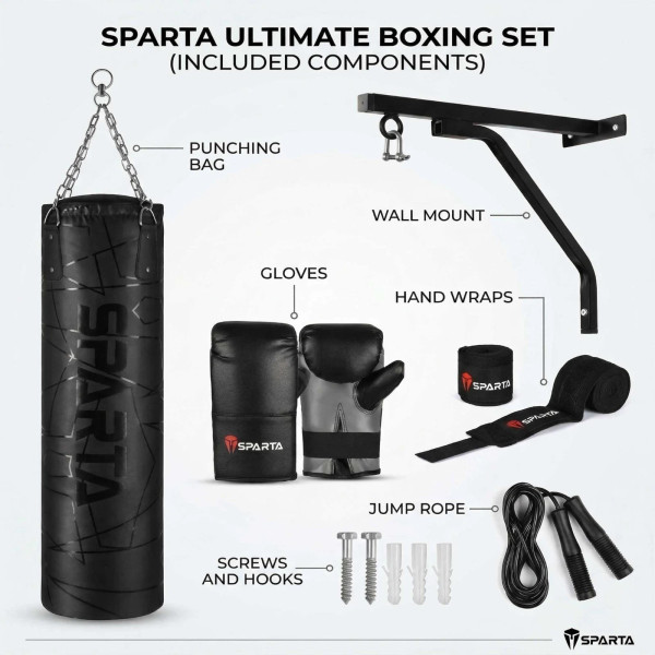 Punch Bag Boxing Bag  2ft 3ft 4ft 5ft Heavy Filled MMA Punching Bag Kick boxing