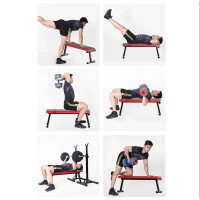 Flat Weight Bench Foldable Strength Training Exercise Home Gym Workout Fitness