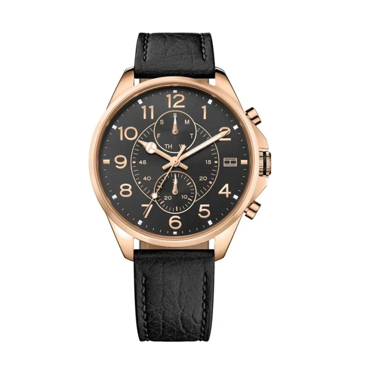 TOMMY HILFIGER MENS WATCH 1791273 BLACK - WARRANTY - RRP 179.00