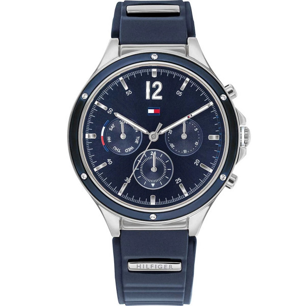 TOMMY HILFIGER EVE WOMENS WATCH 1782281 BLUE SILICONE - WARRANTY - RRP 229.00