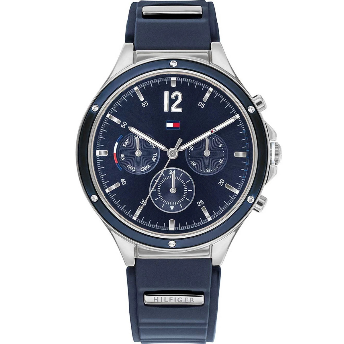 TOMMY HILFIGER EVE WOMENS WATCH 1782281 BLUE SILICONE - WARRANTY - RRP 229.00